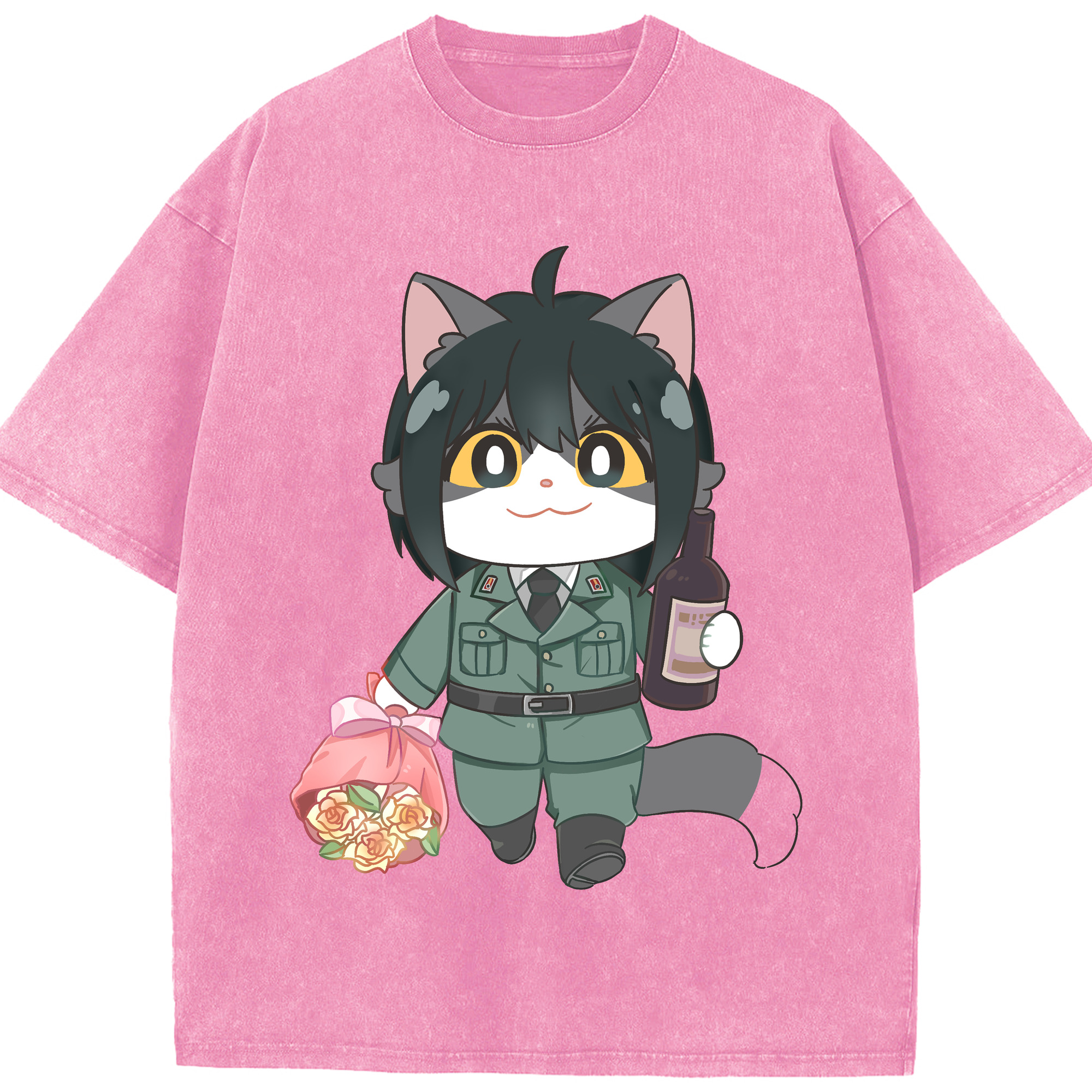 （画像用） SPY×FAMILY间谍家家酒 綿100% ヴィンテージ風 半袖Tシャツ（フロントプリント）